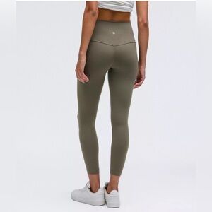 27” Lululemon athletica Olive Green Leggings